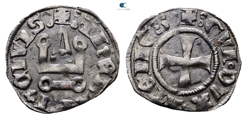 Principality of Achaea. Guillaume II de la Roche AD 1287-1308. 
Denier Tournois...