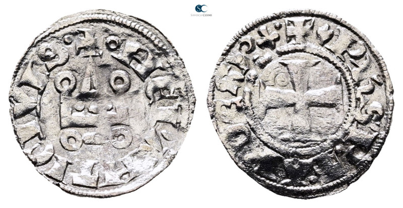 Principality of Achaea. Philippe de Savoy AD 1301-1307. 
Denier Tournois BI

...