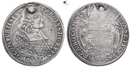 Austria. Karl II von Liechtenstein AD 1664-1695. 15 Kreuzer AR