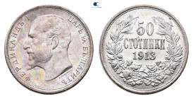 Bulgaria. Ferdinand I AD 1887-1918. 50 Stotinki 1913