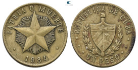 Cuba.  AD 1984. 1 Peso