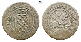 Germany. Pfalz.  AD 1608. 1 Kreuzer 1608