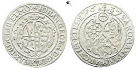 Germany. Sachsen.  AD 1637. Groschen 1637