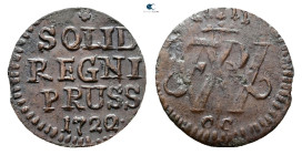 Germany. Preussen.  AD 1722. Solidus 1722