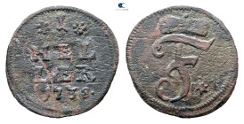 Germany. Brandenburg-Bayreuth.  AD 1738. 1 Heller 1738