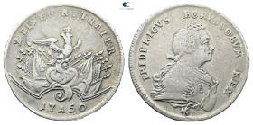 Germany. Preussen.  AD 1750. 1/2 Taer 1750
