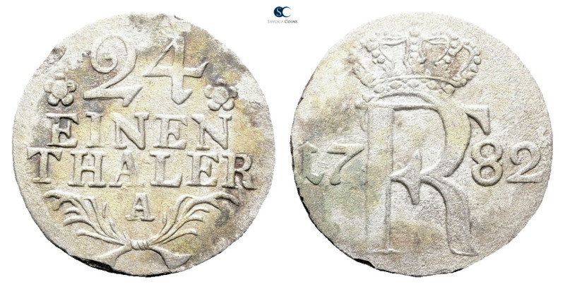 Germany. Preussen AD 1782. 
1/24 Taler 1782

 mm, 1,49 g



Good Very Fin...