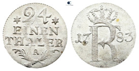 Germany. Preussen.  AD 1783. 1/24 Taler 1783