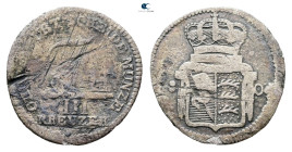 Germany. Württemberg.  AD 1804. 3 Kreuzer 1804