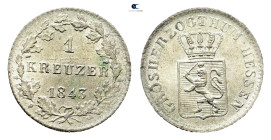 Germany. Hessen.  AD 1843. 1 Kreuzer 1843