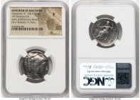 MACEDONIAN KINGDOM. Alexander III the Great (336-323 BC). AR tetradrachm (25mm, 7h). NGC Fine. Lifetime issue, Amphipolis, ca. 325-323 BC. Head of Her...