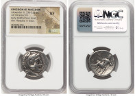MACEDONIAN KINGDOM. Alexander III the Great (336-323 BC). AR tetradrachm (25mm, 2h). NGC VF. Posthumous issue, Amphipolis, ca. 315-294 BC. Head of Her...
