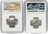 MACEDONIAN KINGDOM. Alexander III the Great (336-323 BC). AR tetradrachm (26mm, 12h). NGC Choice Fine. Posthumous issue, Amphipolis, ca. 315-294 BC. H...