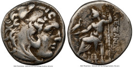 MACEDONIAN KINGDOM. Alexander III the Great (336-323 BC). AR drachm (16mm, 12h). NGC Fine, scratch. Posthumous issue, Pella, ca. 285-275 BC. Head of H...