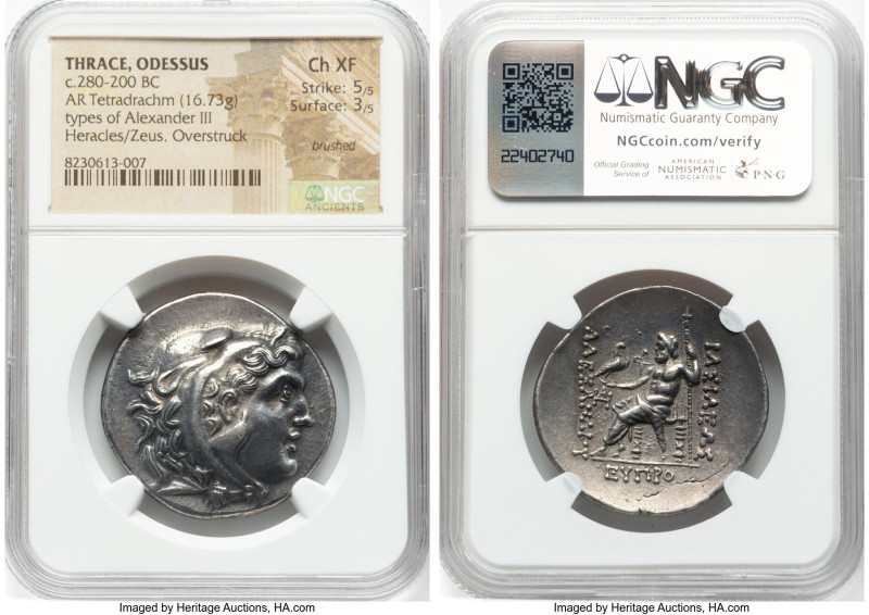THRACE. Odessus. Ca. 280-200 BC. AR tetradrachm (32mm, 16.73 gm, 12h). NGC Choic...