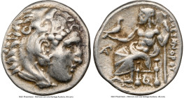 MACEDONIAN KINGDOM. Alexander III the Great (336-323 BC). AR drachm (17mm, 4.25 gm, 11h). NGC VF 4/5 - 4/5. Early posthumous issue, Lampsacus, ca. 323...