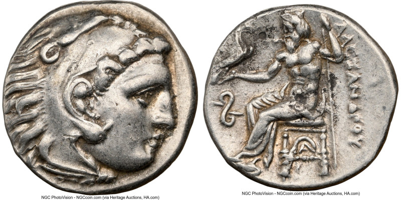 MACEDONIAN KINGDOM. Alexander III the Great (336-323 BC). AR drachm (17mm, 4.28 ...
