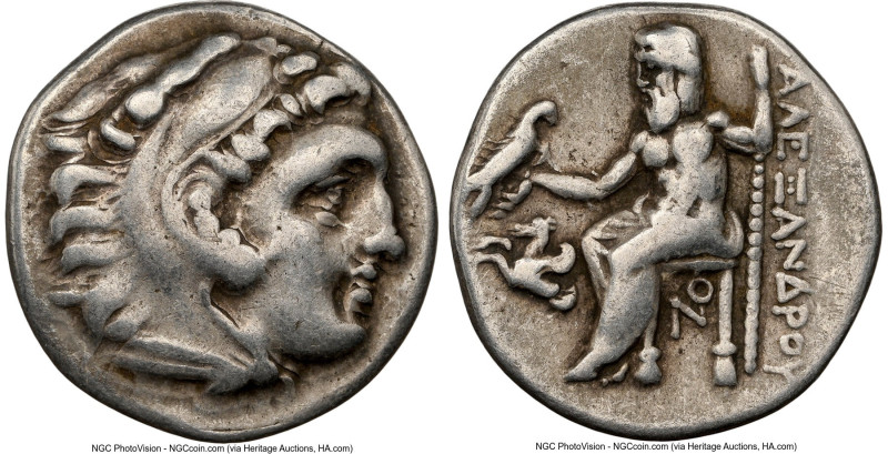 MACEDONIAN KINGDOM. Alexander III the Great (336-323 BC). AR drachm (17mm, 2h). ...
