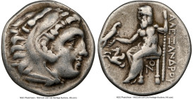 MACEDONIAN KINGDOM. Alexander III the Great (336-323 BC). AR drachm (17mm, 2h). NGC Choice Fine. Posthumous issue, Lampsacus, ca. 310-301 BC. Head of ...