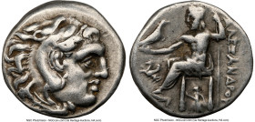 MACEDONIAN KINGDOM. Alexander III the Great (336-323 BC). AR drachm (16mm, 1h). NGC Choice Fine. Posthumous issue, Lampsacus, ca. 310-301 BC. Head of ...