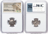 MACEDONIAN KINGDOM. Alexander III the Great (336-323 BC). AR drachm (17mm, 1h). NGC Fine. Lifetime issue, Abydus, ca. 328-323 BC. Head of Heracles rig...