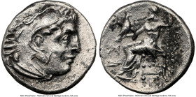 MACEDONIAN KINGDOM. Alexander III the Great (336-323 BC). AR drachm (18mm, 3.99 gm, 1h). NGC Choice XF 4/5 - 1/5, edge chips. Early posthumous issue, ...