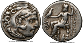 MACEDONIAN KINGDOM. Alexander III the Great (336-323 BC). AR drachm (17mm, 11h). NGC Choice Fine. Posthumous issue, Abydus, ca. 310-297 BC. Head of He...
