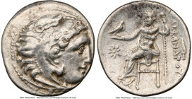 MACEDONIAN KINGDOM. Alexander III the Great (336-323 BC). AR drachm (18mm, 4.26 gm, 2h). NGC Choice VF 5/5 - 4/5. Early posthumous issue, Colophon, ca...
