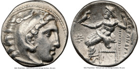 MACEDONIAN KINGDOM. Alexander III the Great (336-323 BC). AR drachm (17mm, 3.95 gm, 1h). NGC Choice VF 5/5 - 4/5, brushed. Early posthumous issue, Col...