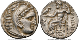MACEDONIAN KINGDOM. Alexander III the Great (336-323 BC). AR drachm (17mm, 4.14 gm, 12h). NGC Choice XF 5/5 - 4/5. Posthumous issue, Colophon, ca. 319...