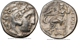 MACEDONIAN KINGDOM. Alexander III the Great (336-323 BC). AR drachm (15mm, 4.35 gm, 11h). NGC XF 5/5 - 4/5. Posthumous issue of Colophon, ca. 310-301 ...