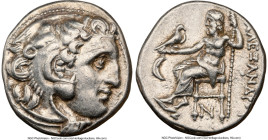 MACEDONIAN KINGDOM. Alexander III the Great (336-323 BC). AR drachm (16mm, 4.24 gm, 12h). NGC XF 5/5 - 4/5. Posthumous issue of Colophon, ca. 310-301 ...