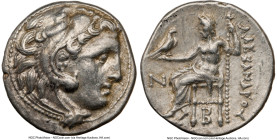 MACEDONIAN KINGDOM. Alexander III the Great (336-323 BC). AR drachm (17mm, 4. 24 gm, 12h). NGC Choice XF 5/5 - 3/5. Posthumous issue, Colophon, ca. 31...