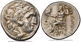 MACEDONIAN KINGDOM. Alexander III the Great (336-323 BC). AR drachm (17mm, 4.29 gm, 11h). NGC Choice XF 5/5 - 4/5. Posthumous issue, Colophon, ca. 310...