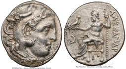 MACEDONIAN KINGDOM. Alexander III the Great (336-323 BC). AR drachm (17mm, 4.08 gm, 11h). NGC Choice XF 5/5 - 4/5. Posthumous issue, Colophon, ca. 310...