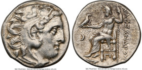 MACEDONIAN KINGDOM. Alexander III the Great (336-323 BC). AR drachm (16mm, 4.13 gm, 11h). NGC XF 5/5 - 4/5. Posthumous issue, Colophon, ca. 310-301 BC...