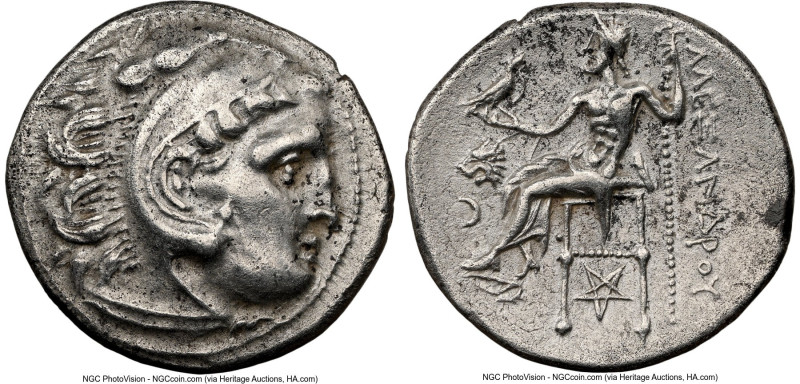 THRACIAN KINGDOM. Lysimachus (305-281 BC). AR drachm (18mm, 4.21 gm, 11h). NGC X...
