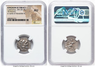 THRACIAN KINGDOM. Lysimachus (305-281 BC). AR drachm (18mm, 12h). NGC AU. Posthumous issue in the name and types of Alexander III the Great of Macedon...