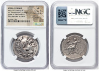 IONIA. Ephesus. Early 3rd century BC. AR tetradrachm (31mm, 16.57 gm, 12h). NGC VF 5/5 - 2/5, scratches. Late posthumous issue in the name and types o...