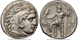 MACEDONIAN KINGDOM. Alexander III the Great (336-323 BC). AR drachm (17mm, 4.25 gm, 12h). NGC XF 5/5 - 4/5. Early posthumous issue, Magnesia ad Maeand...