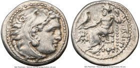 MACEDONIAN KINGDOM. Alexander III the Great (336-323 BC). AR drachm (18mm, 4.24 gm, 12h). NGC Choice VF 5/5 - 4/5. Late lifetime-early posthumous issu...