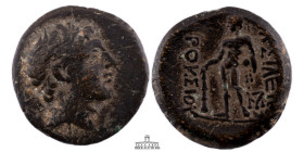 KINGS of BITHYNIA. Prousias II Kynegos. 182-149 BC. Æ (17 mm, 3.56g.). Head of Prousias right, wearing winged diadem / Herakles standing left, holding...
