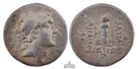 KINGS of CAPPADOCIA, Ariarathes V Eusebes Philopator. Circa 163-130 BC. AR Drachm (17 mm, 3.98 g.). Mint A (Eusebeia-Mazaca). Dated CY 33 (130 BC). Di...