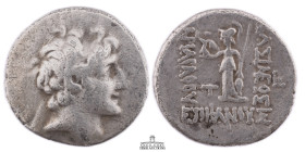 KINGS OF CAPPADOCIA, Ariarathes VI Epiphanes Philopator, circa 130-112/0 BC. AR Drachm (18 mm, 4.07 g.). Diademed head right of Ariarathes to right / ...
