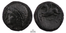 KINGS of MACEDON. Philip II 359-336 BC. Æ (17 mm, 6.90 g.). Uncertain mint in Macedon, Diademed male head to left / Youth on horseback to right; ΦIΛIΠ...