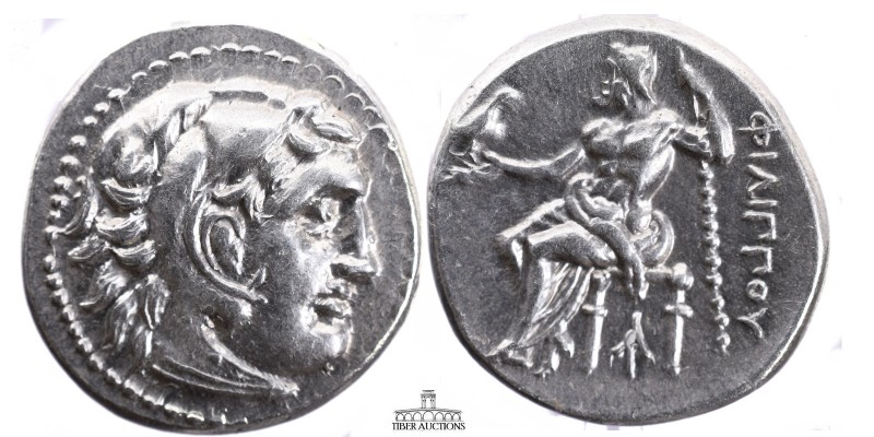 KINGS of MACEDON. Philip III Arrhidaios. 323-317 BC. AR Drachm (17 mm, 4.27 g.)....