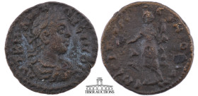 MYSIA, Lampsacus. Elagabalus. AD 218-222. Æ Assarion (20 mm, 3.85 g.), Severus, strategos. ΑΥΤ Κ Μ ΑΝΤΩΝЄΙΝΟϹ Laureate, draped and cuirassed bust of E...