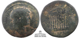 BITHYNIA, Koinon of. Hadrian. AD 117-138. Æ Medallion/ Sestertius (35 mm, 23.87 g.). Uncertain Koinon mint, possibly Nicomedia. AVT KAIC TPAI AΔPIANOC...