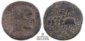BITHYNIA, Nicaea. Gallienus. AD 253-268. Æ (22 mm, 7.08 g.). Radiate, draped and cuirassed bust of Gallienus to right / ΝΙΚΑ-Ι-ΕΩΝ Dionysos, seated le...