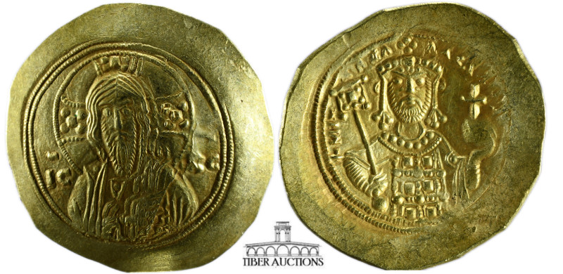 Michael VII Ducas. AD 1071-1078. EL Histamenon Nomisma (27 mm, 4.45 g.). Constan...